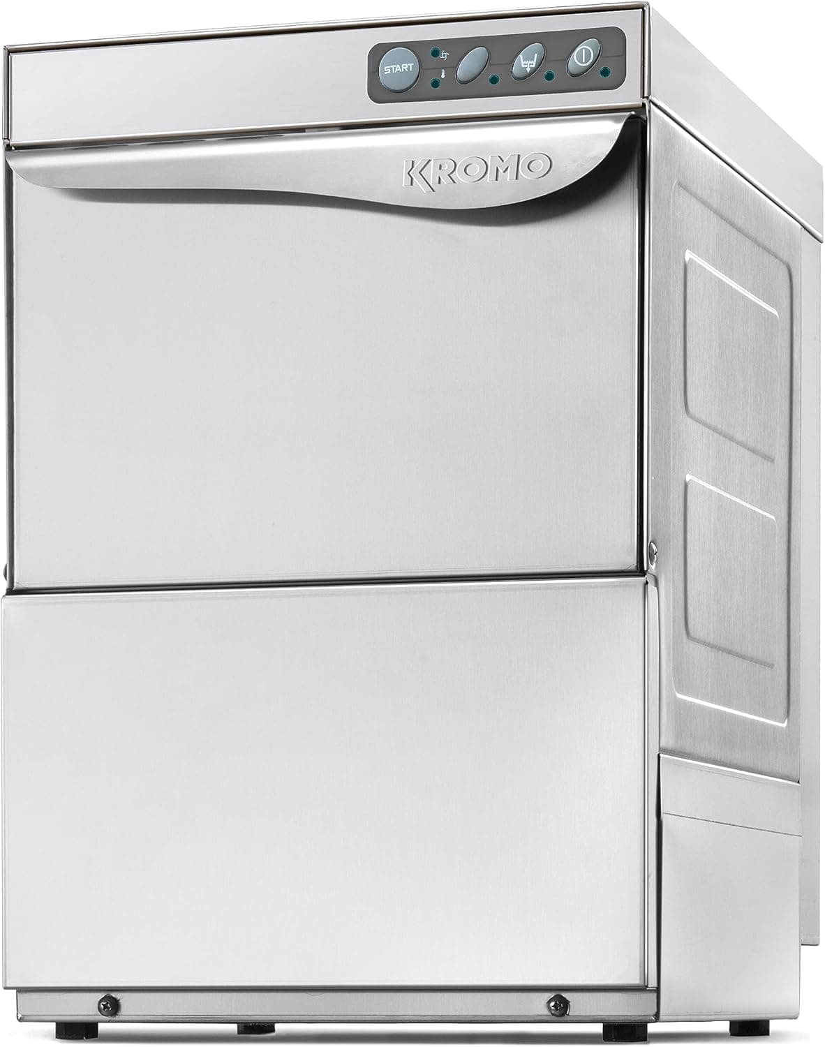 MBH - Lave-verres professionnel KROMO AQUA 35 en acier inoxydable SANS pompe de vidange. Lave-vaisselle pour cuisine industrielle de bar, restaurant et hôtellerie.