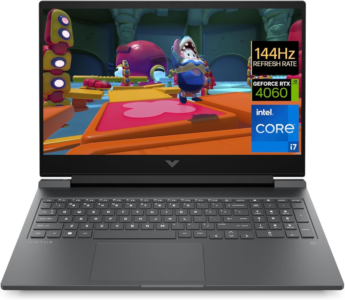 HP Victus 16-r0003sf Ordinateur Portable Gaming 16" FHD IPS 144 Hz, PC Portable Gamer (Intel Core i7-13620H, RAM 16 Go, SSD 512 Go, Nvidia GeForce RTX 4060 8Go, Windows 11), Laptop Gris, AZERTY