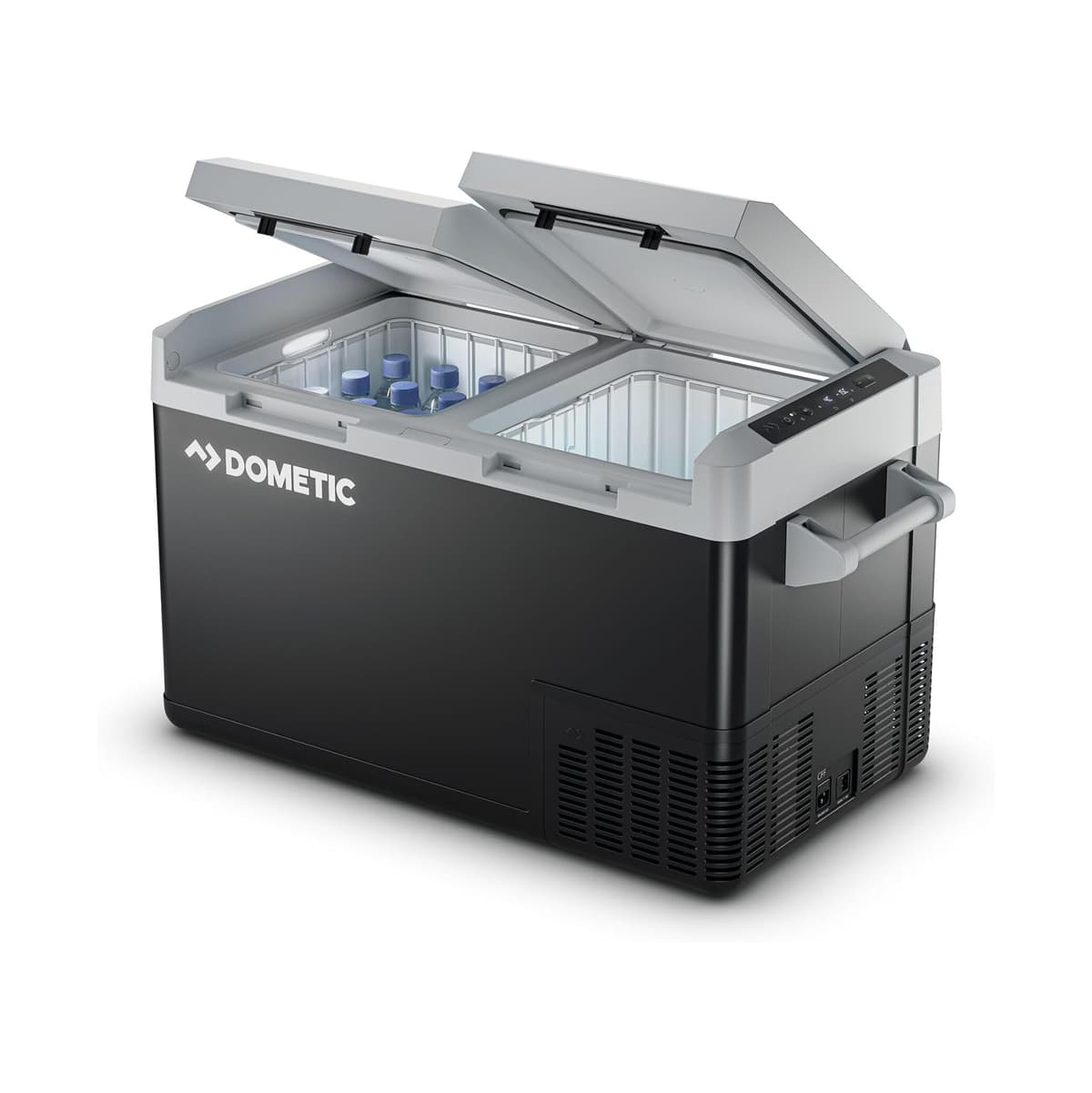 Dometic CFF 70DZ - Two-Zone Compressor Cool Box 70L 12/24V 220/240V - Cooling up to -18°C - Electric Cool Box, Freezer Box Car, Truck, Boat, Motorhome
